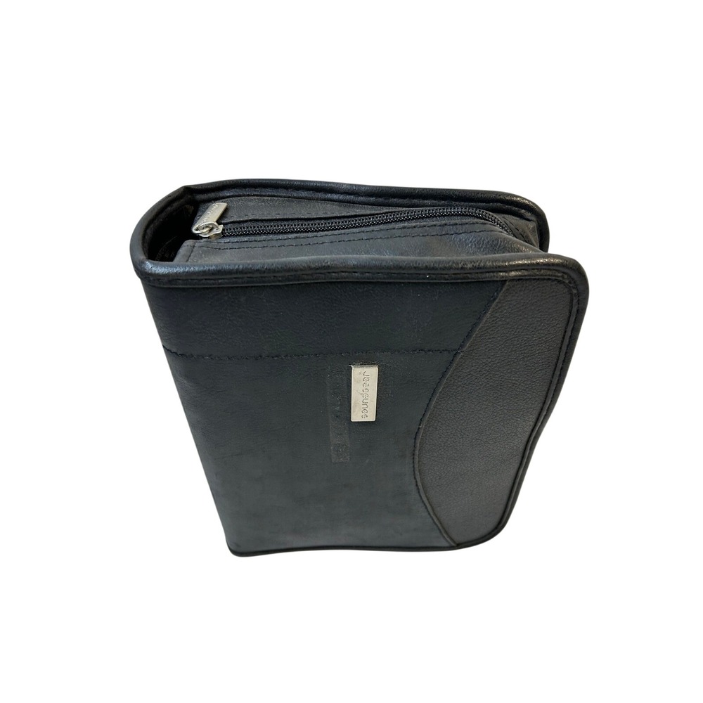 Soundgear CD Storage Binder OS Black Faux Leather‎ Zippered Media Case Unisex